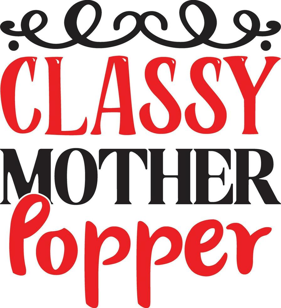 classy mother popper vector