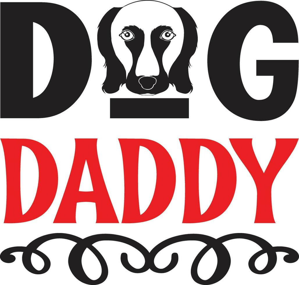 dog daddy design vector