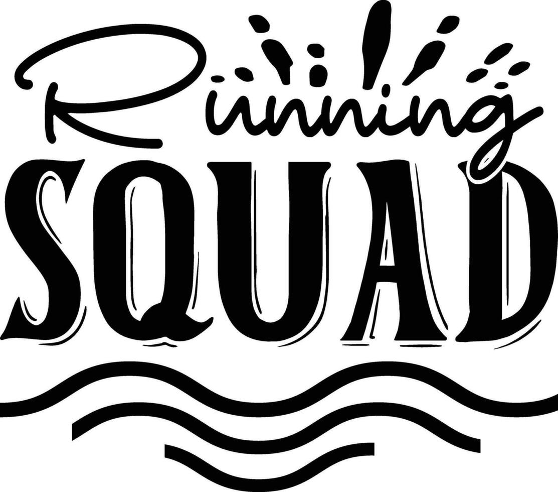 running squad design vector
