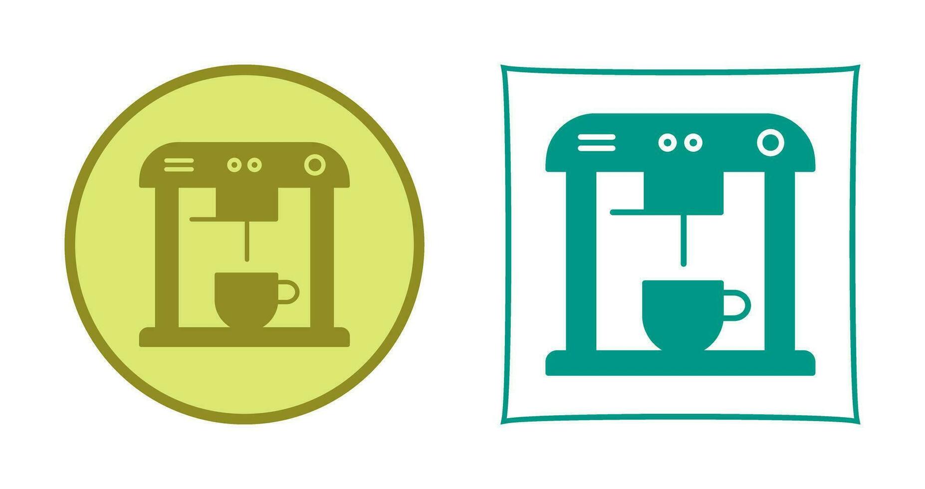 icono de vector de máquina de café único