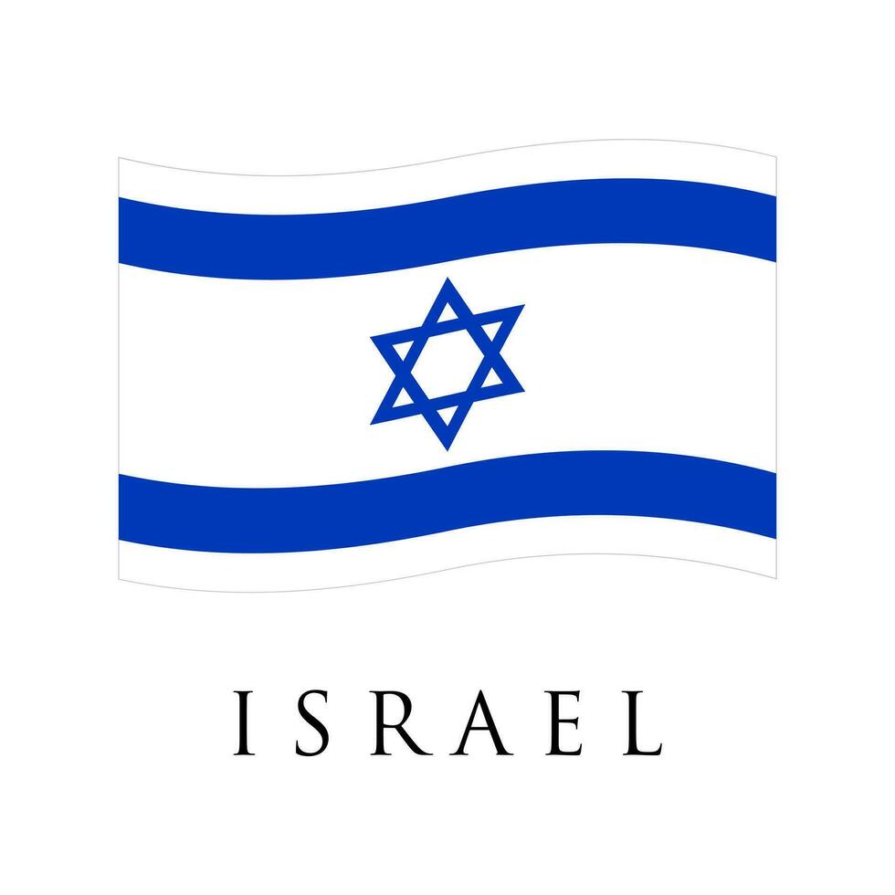 Flag of Israel vector illustration