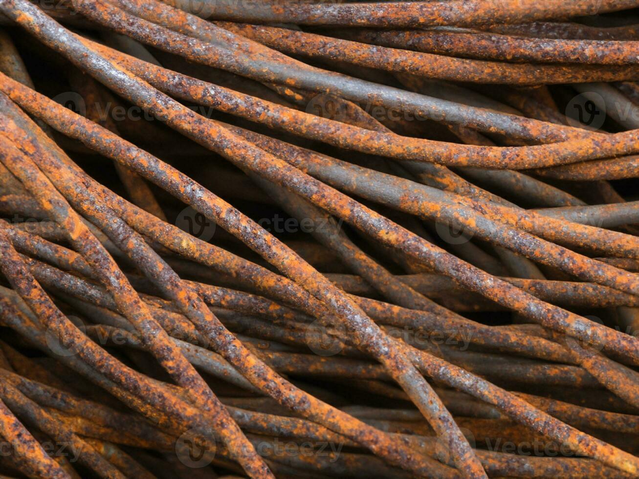 rusty iron on background of the construction photo