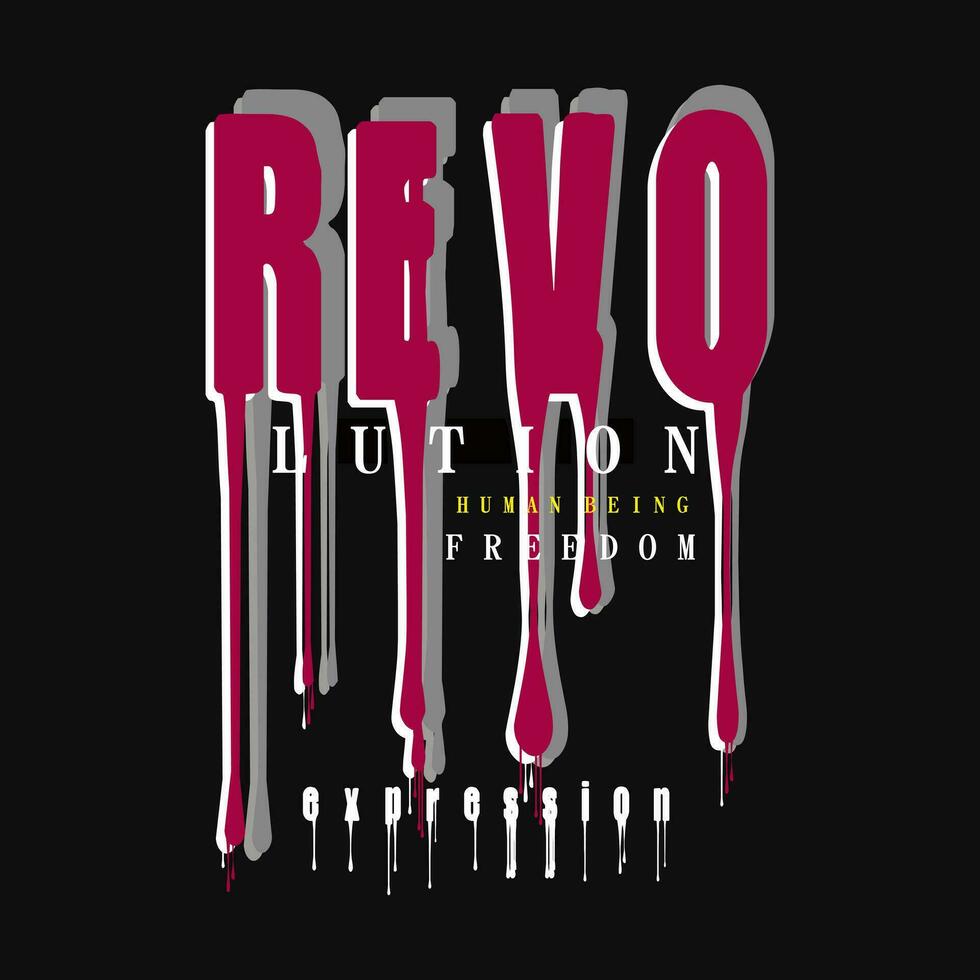 revolution slogan vector t shirt design