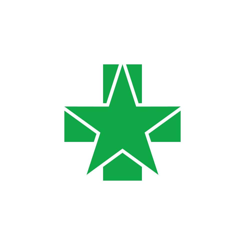 star plus design good medical symbol vector