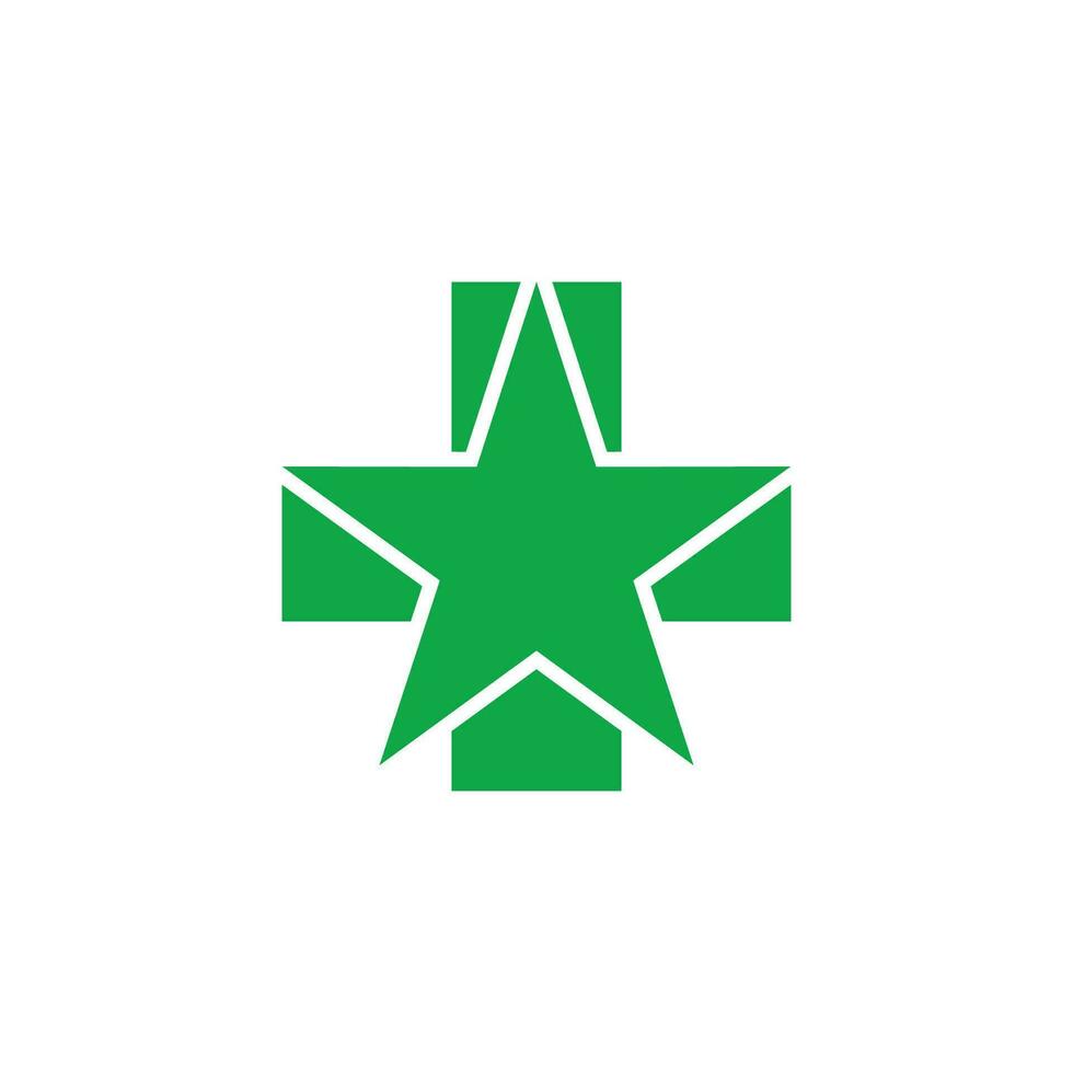 star plus design good medical symbol vector