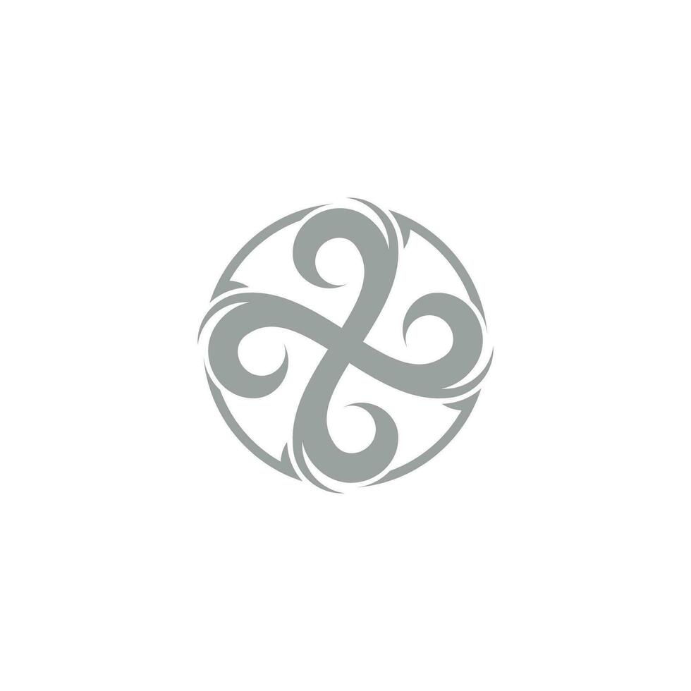 circle motion geometric arrows air flows symbol vector