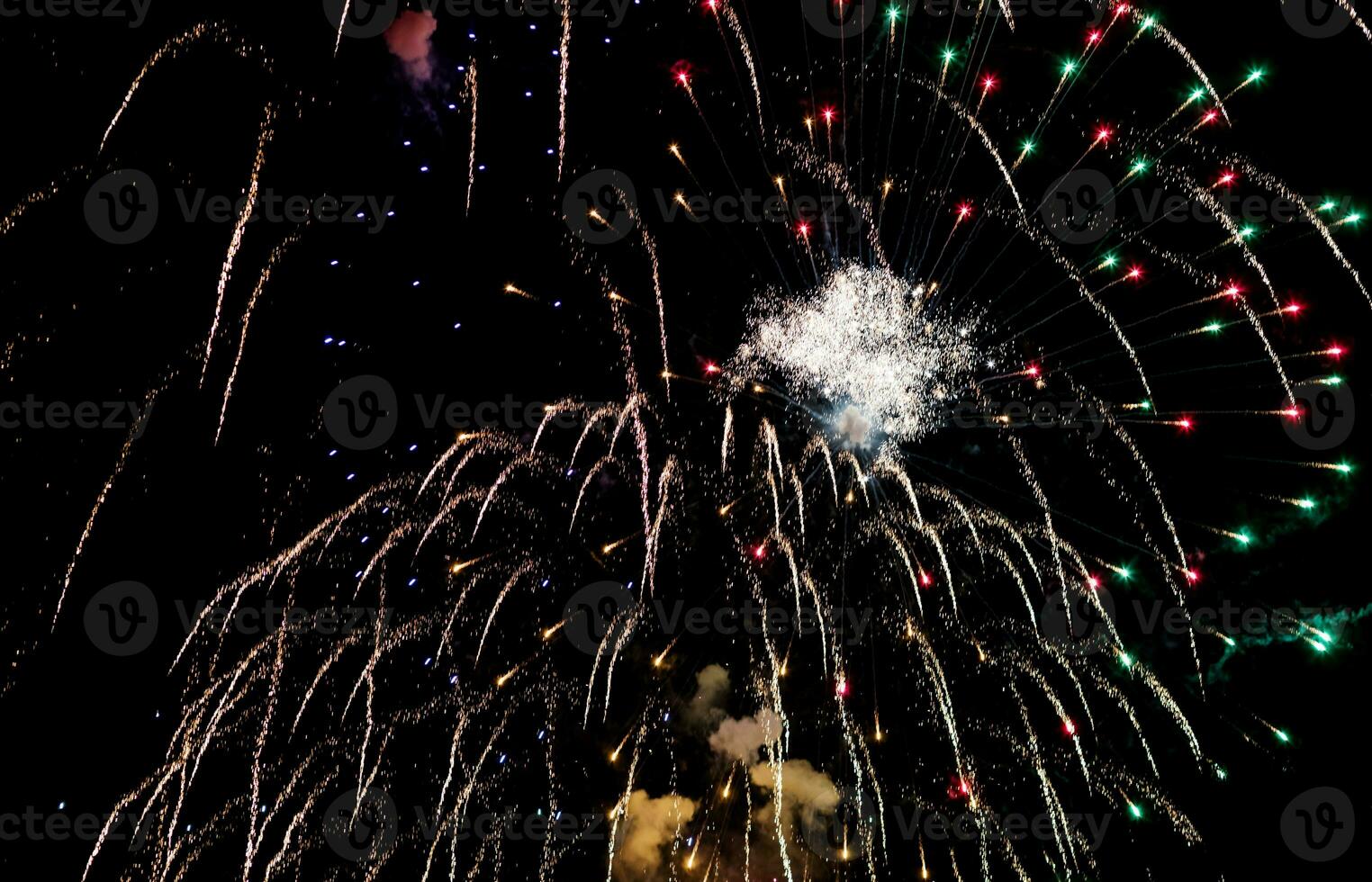 Huge fireworks explosions photo