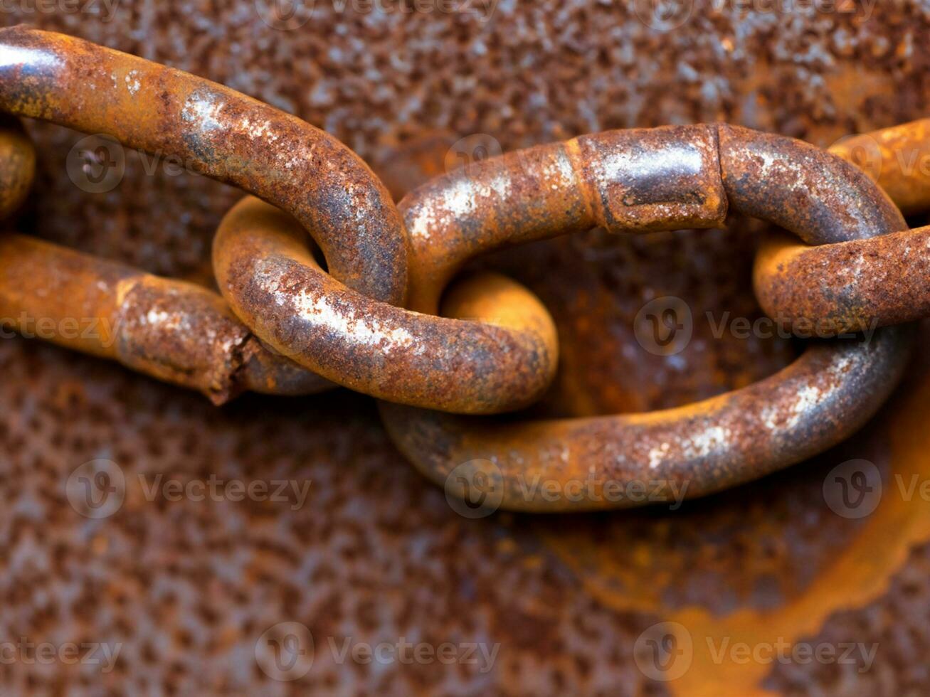 rusty chain on the old rusty metal photo