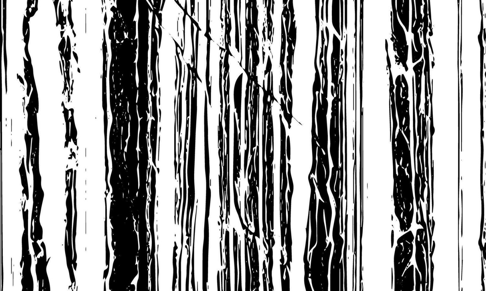 a black and white drawing of trees with stripes vector