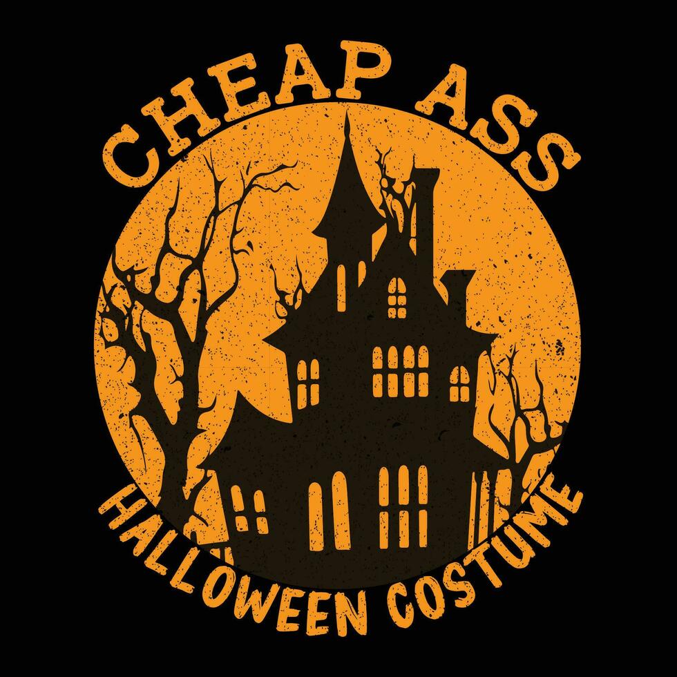 cheap ass Halloween costume T-Shirt vector
