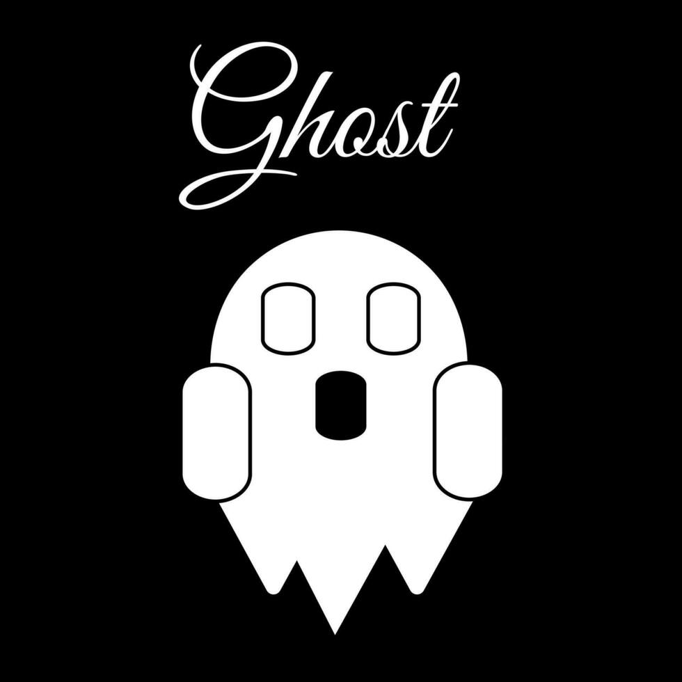 Halloween Ghost vector sticker
