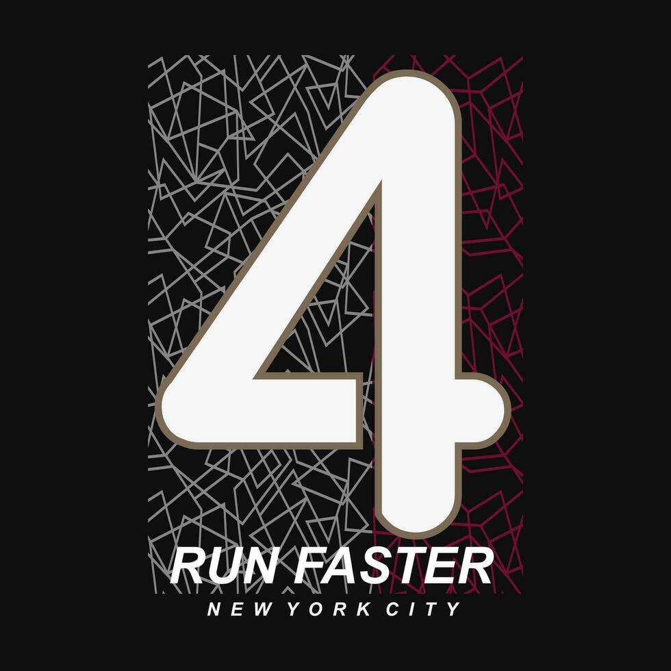 run faster vector t shirt design