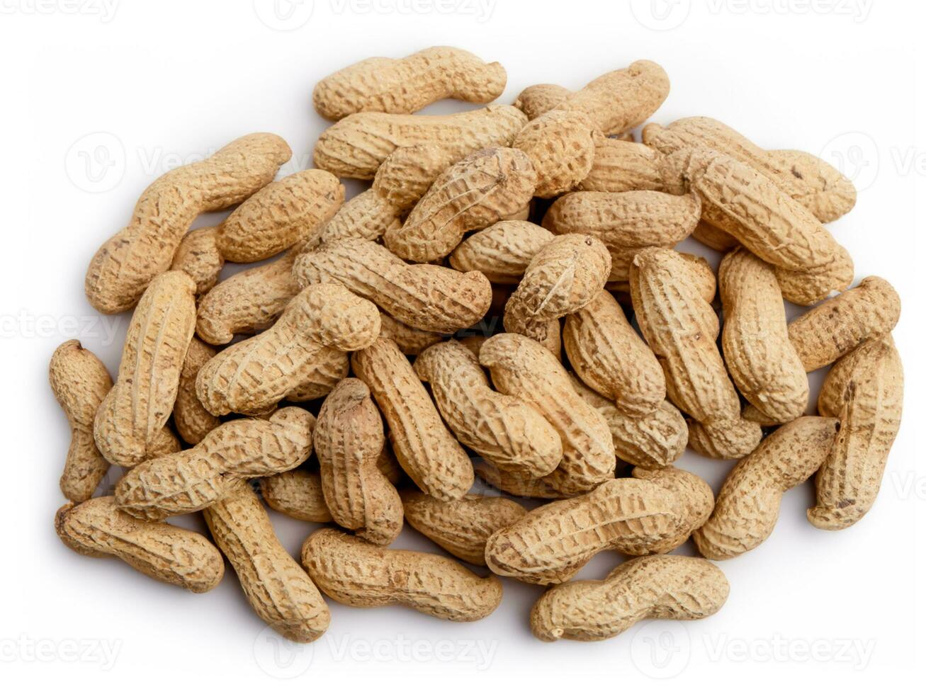 peanuts isolated on white background photo