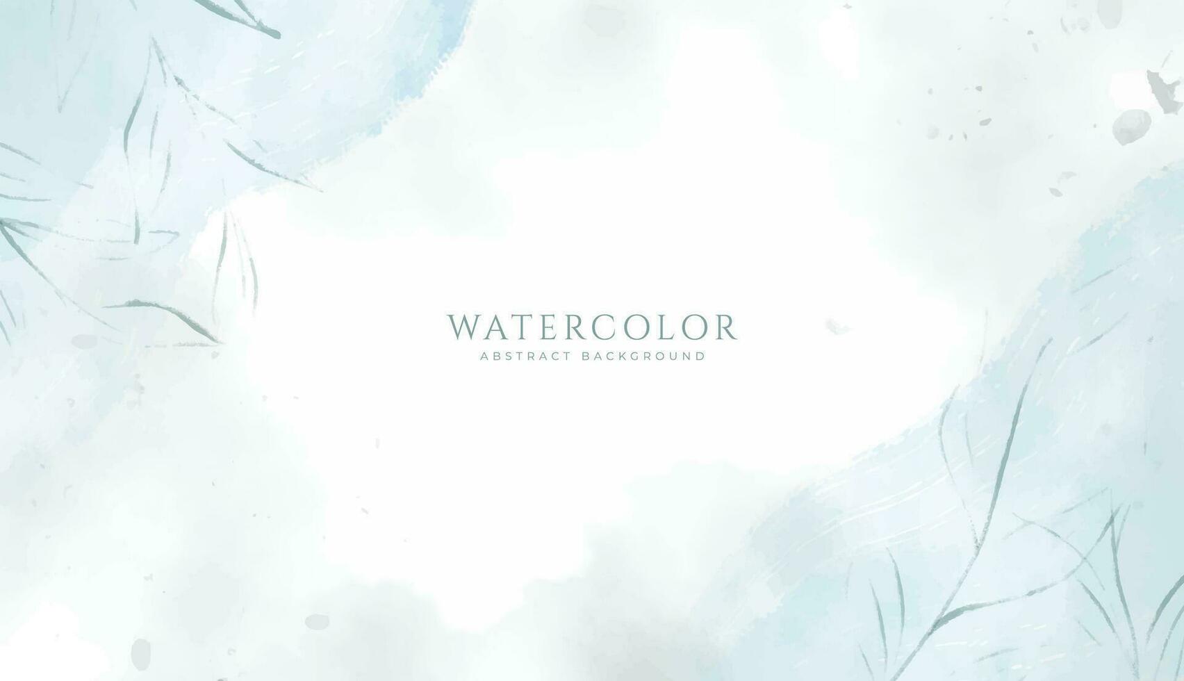 Abstract horizontal watercolor background. Neutral light colored empty space background illustration vector