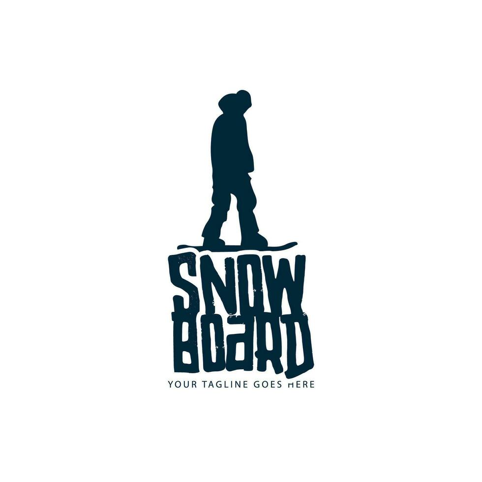 snowboard logo vector