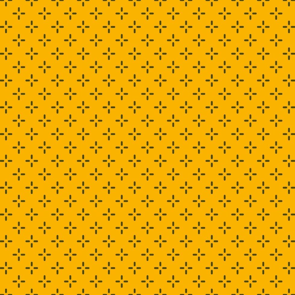 Cross Geometric Yellow Pattern Background Vector Illustration