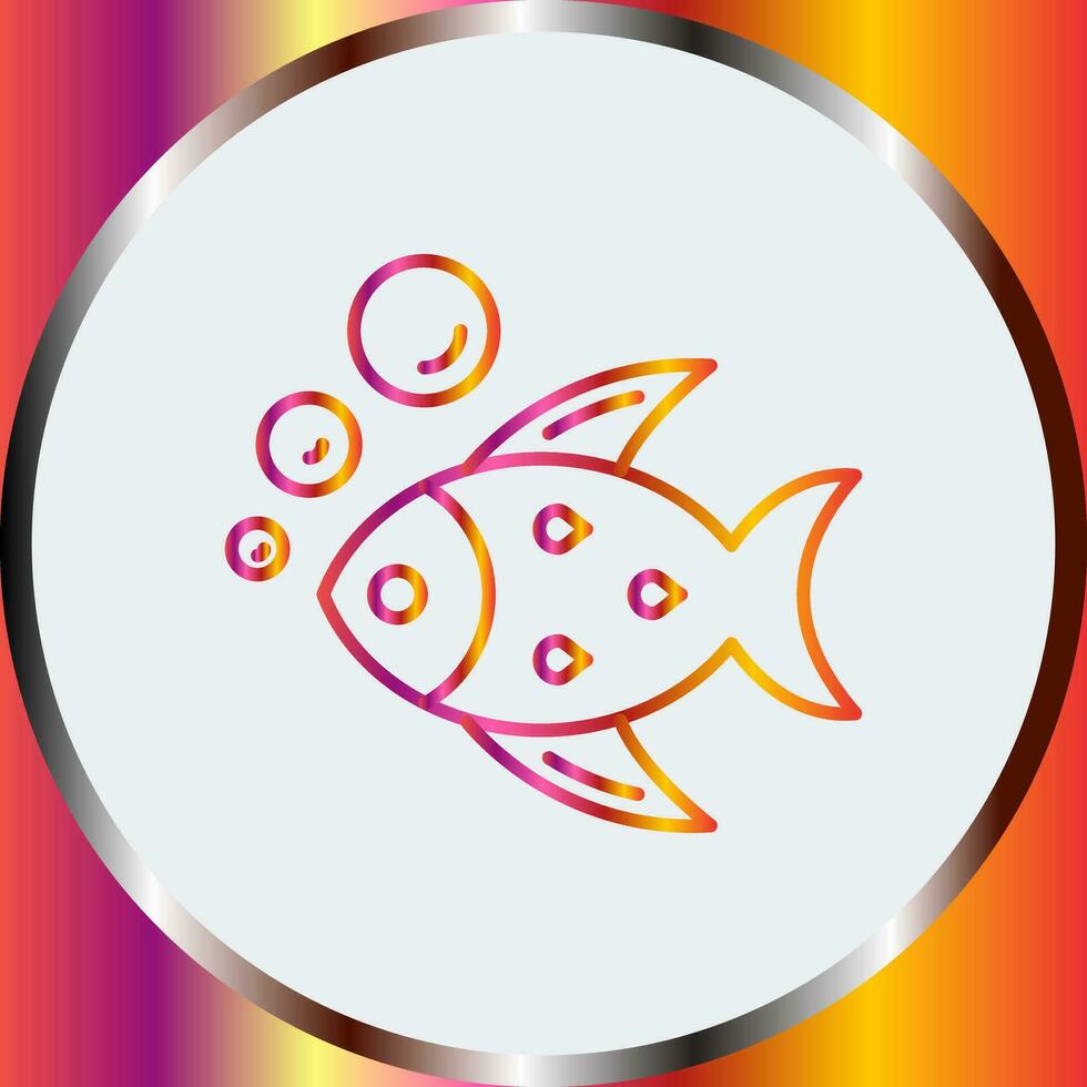 icono de vector de pescado