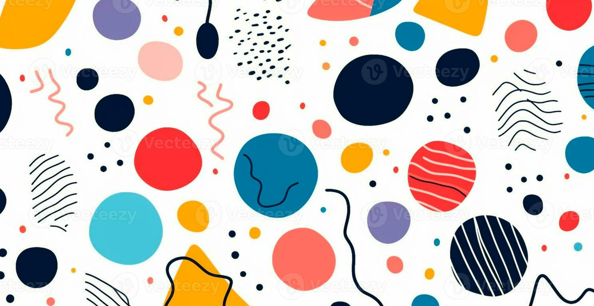 Abstract geometric shapes multicolored bright background photo