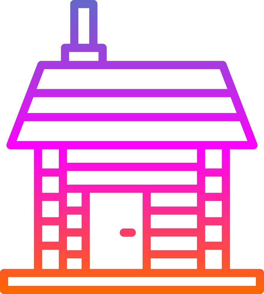 Cabin Vector Icon Design