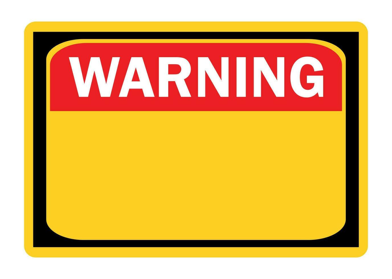 Warning empty sign caution sign vector eps.10