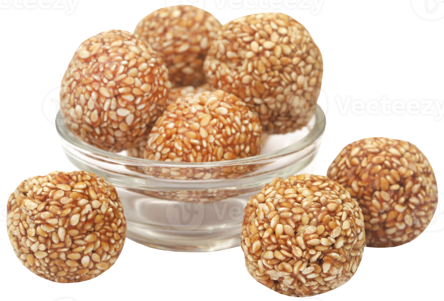 Sesame caramel laddu png