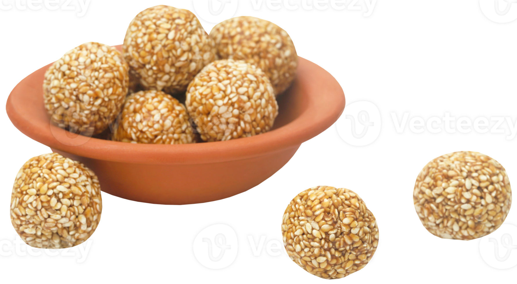 Sesame caramel laddu png