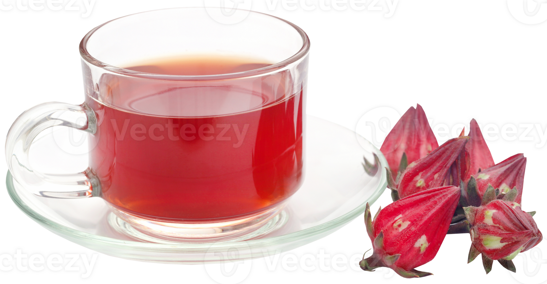 Roselle tea with fresh fruit png
