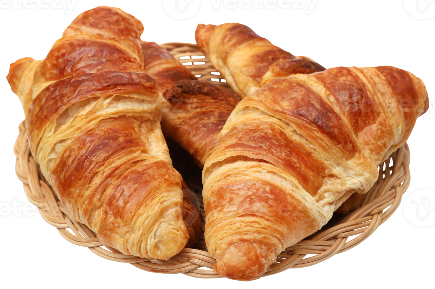 Closeup of tasty croissant png