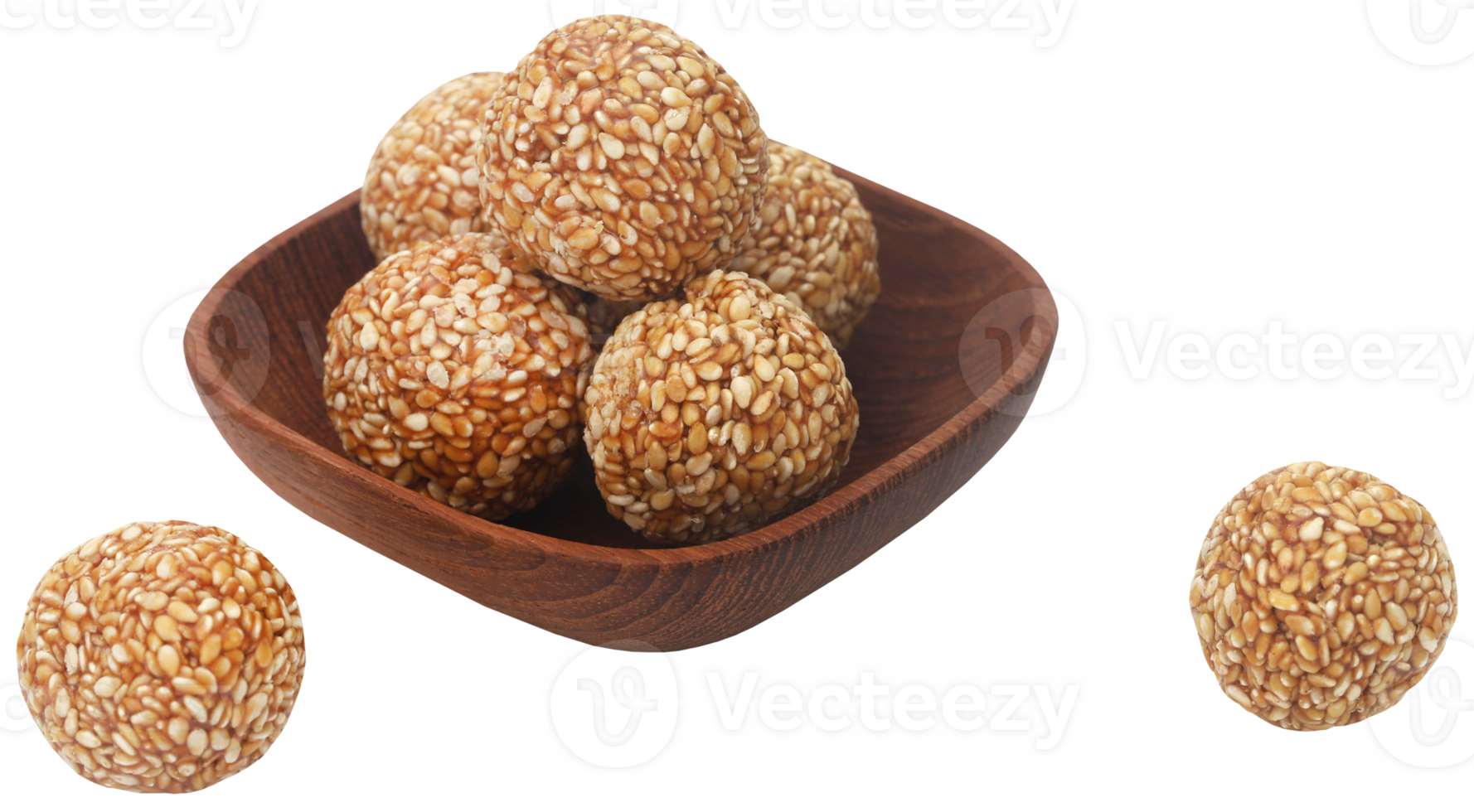 Sesame caramel laddu png