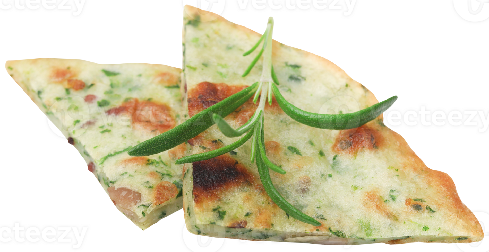 Naan bread with rosemary png