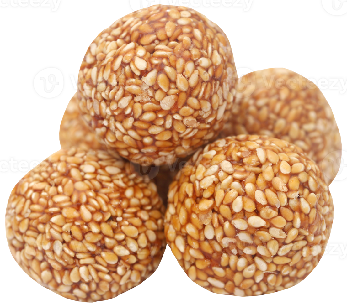 Sesame caramel laddu png