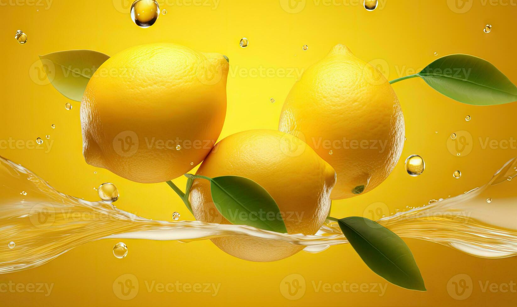Vibrant oranges submerged in clear water with effervescent bubbles. AI Generative photo