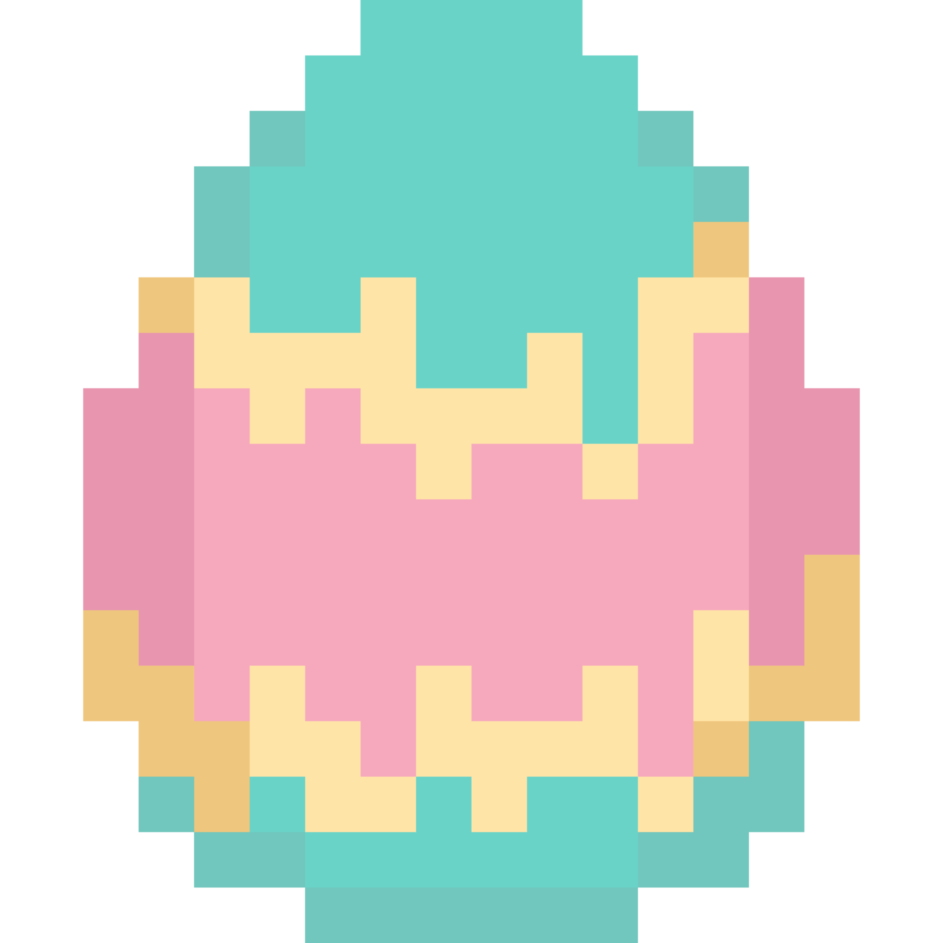 Pixel art easter egg icon 31098259 PNG