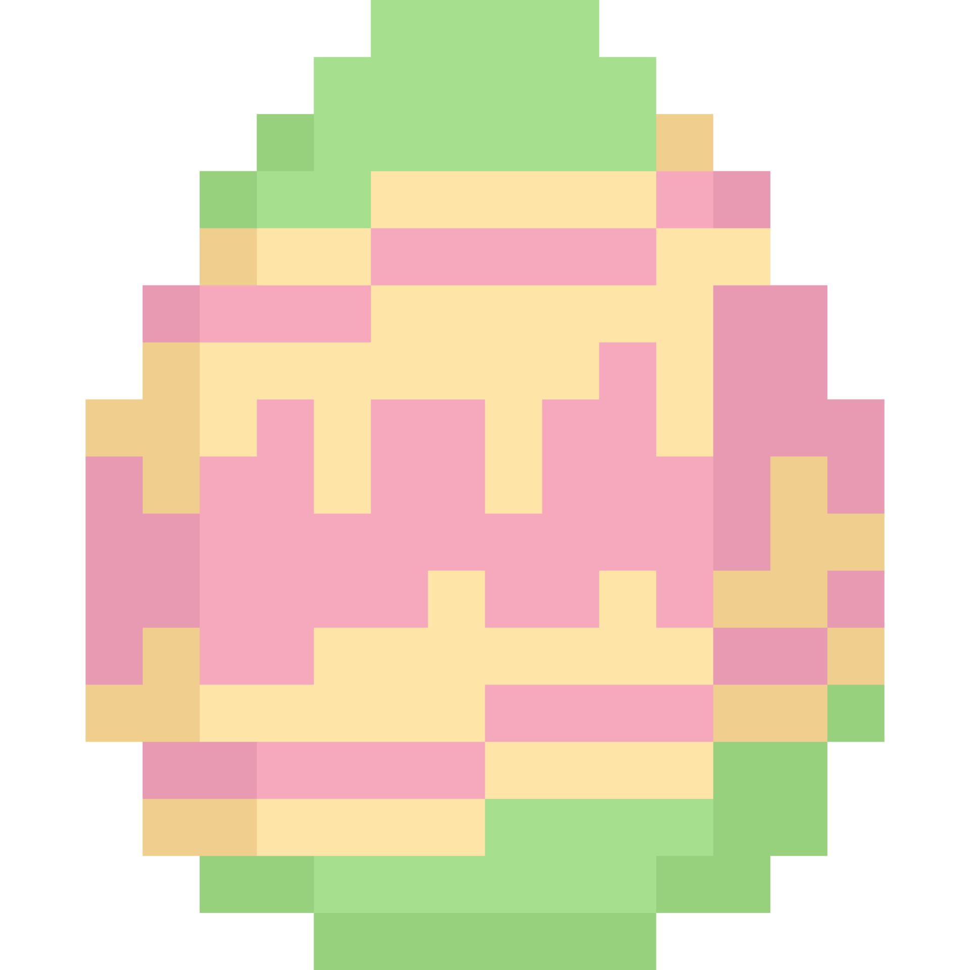 Pixel art easter egg icon 31098260 PNG
