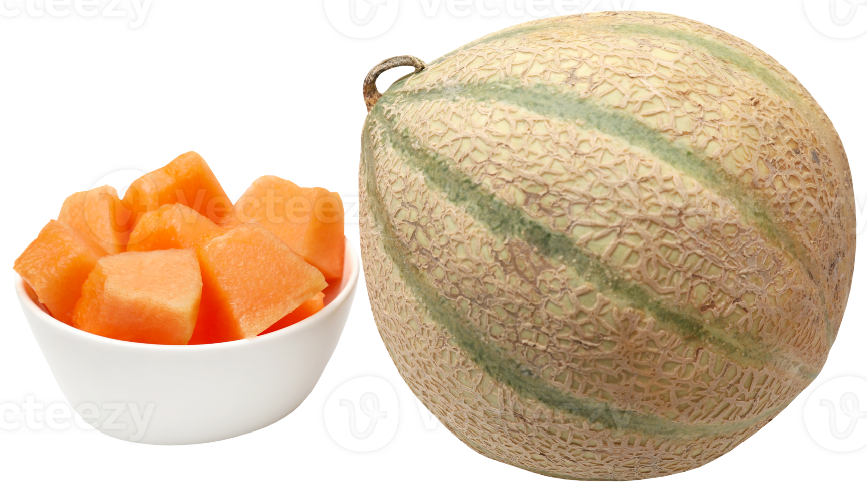 Cantaloupe or rockmelon png