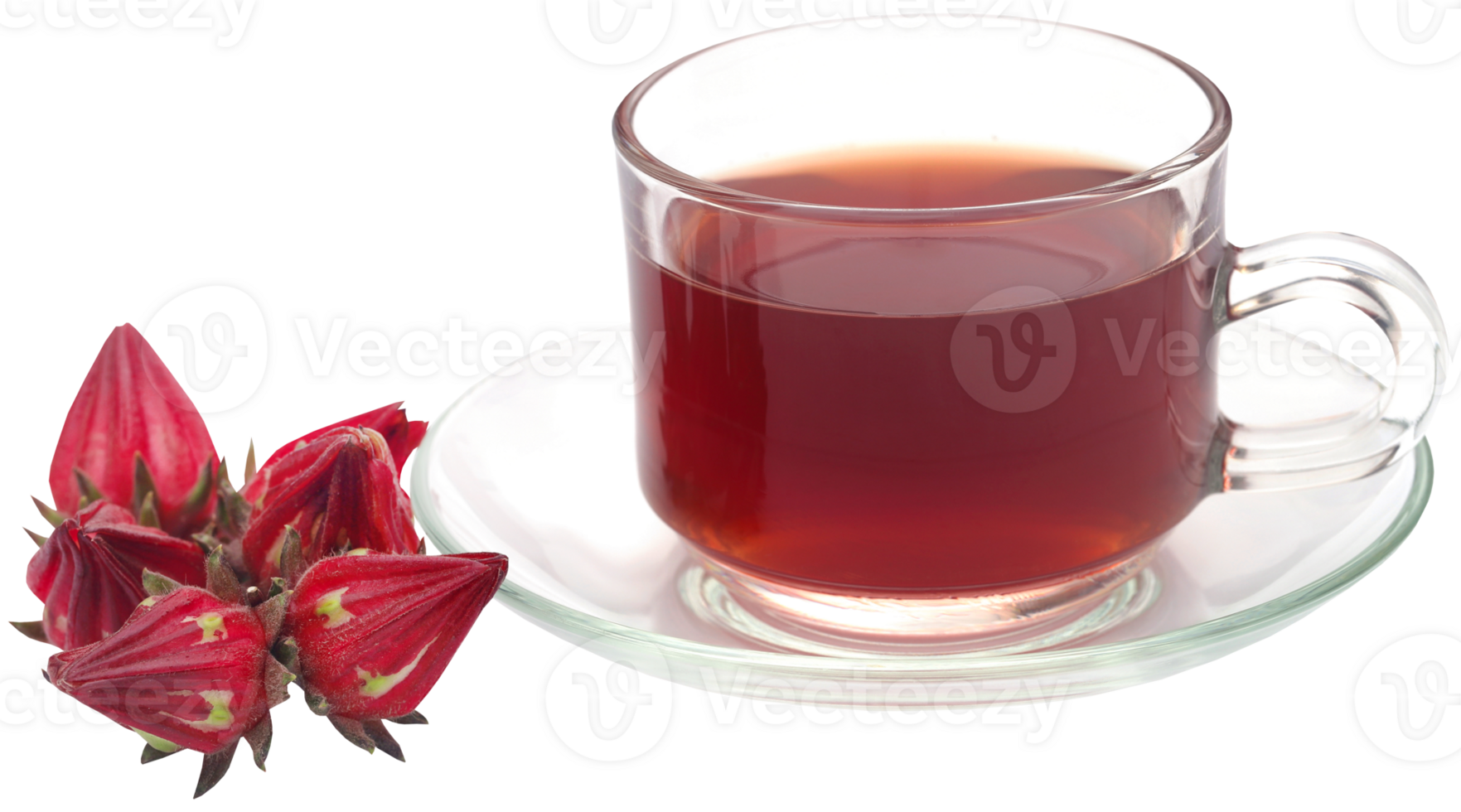 Roselle tea with fresh fruit png