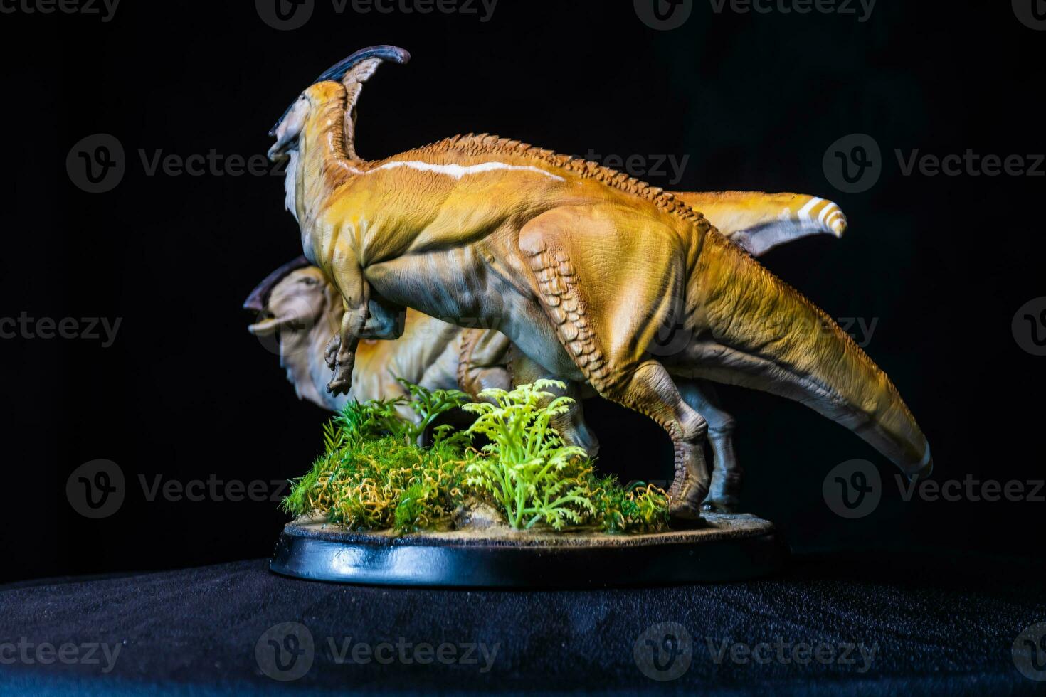 Parasaurolophus Dinosaur in the dark photo