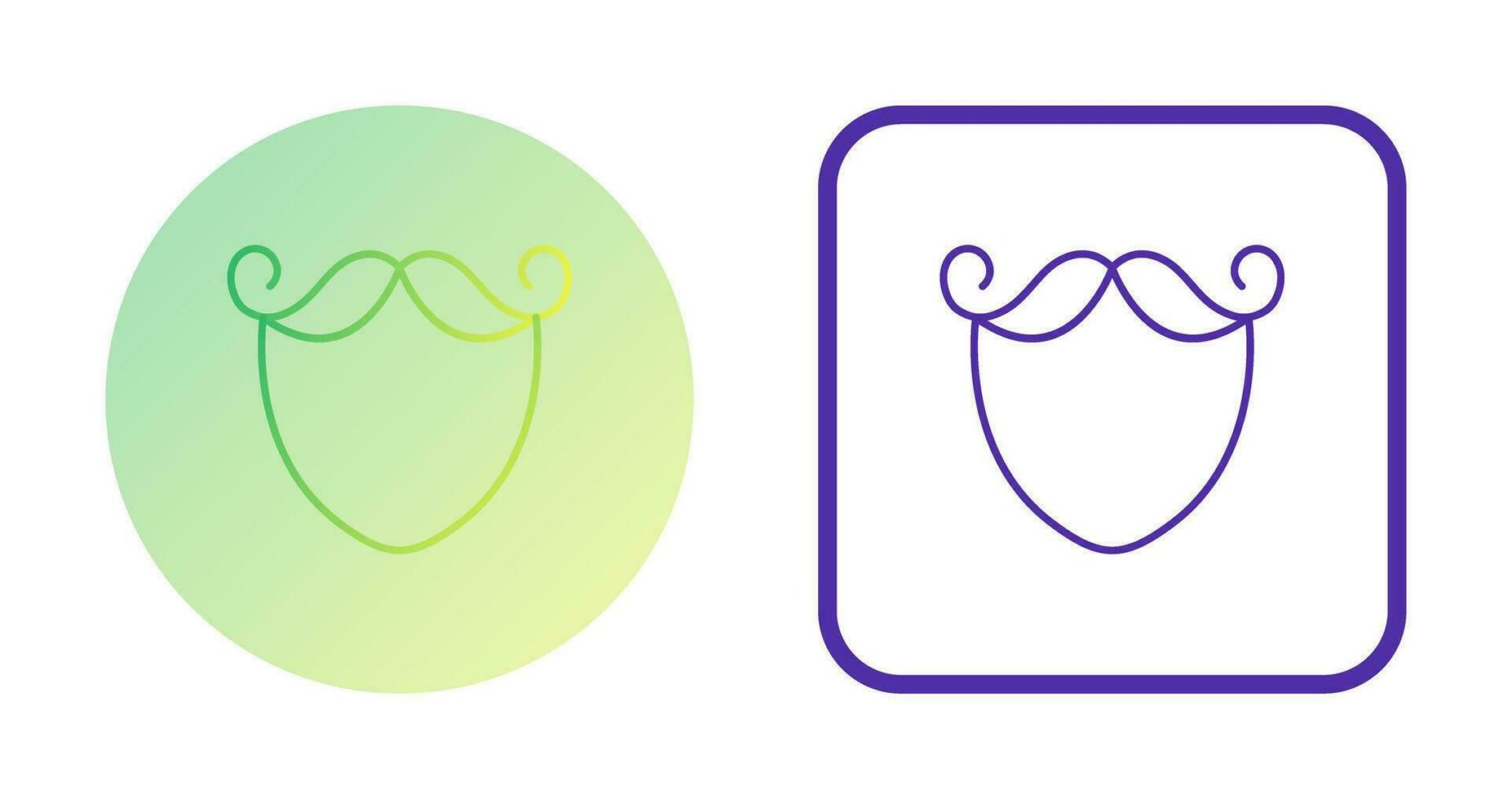 Beard and Moustache Vector Icon