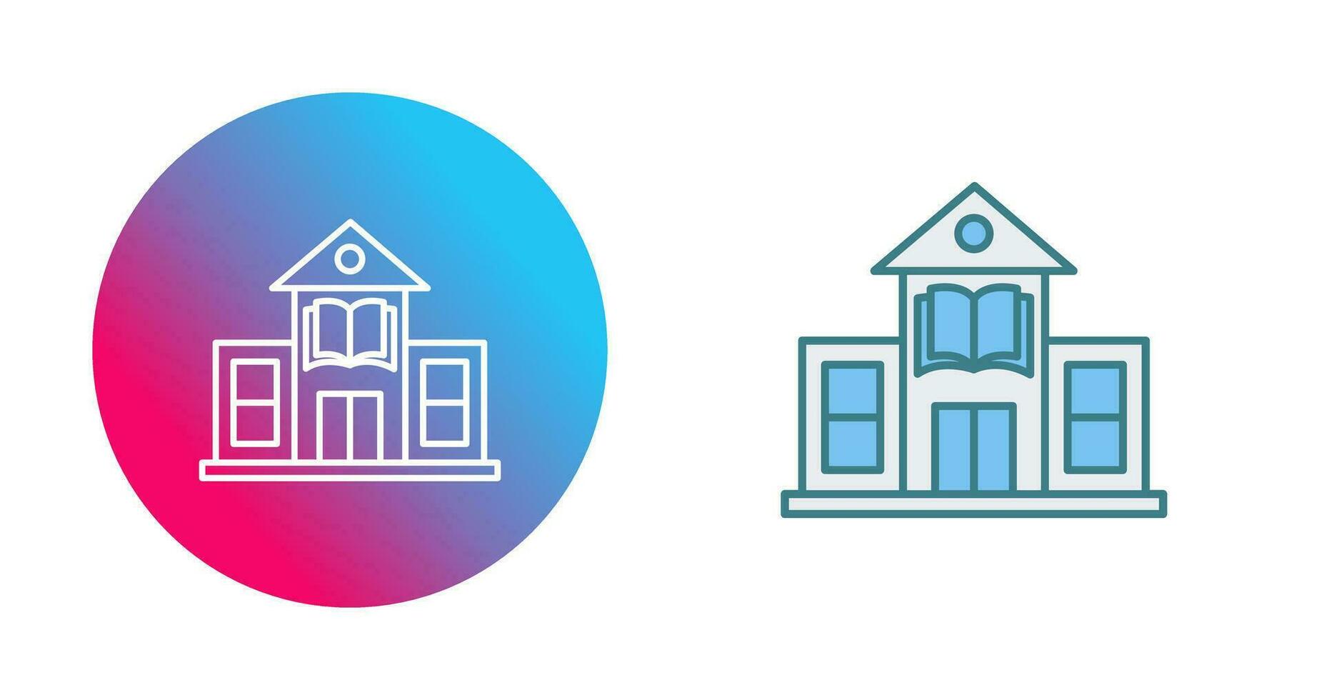 Library Building Vector Icon