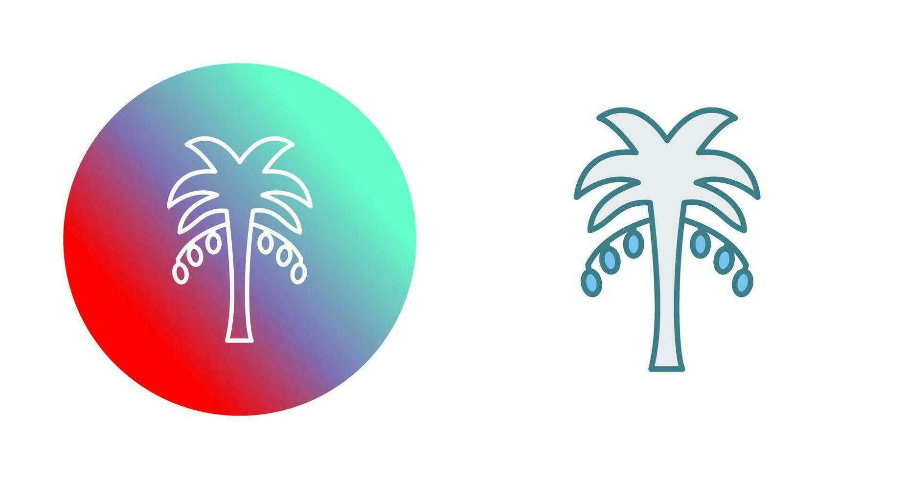 Coconut trees Vector Icon