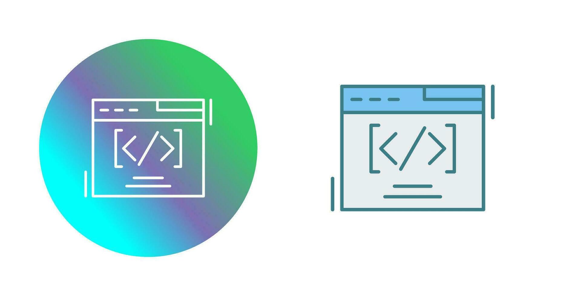 Web Coding Vector Icon