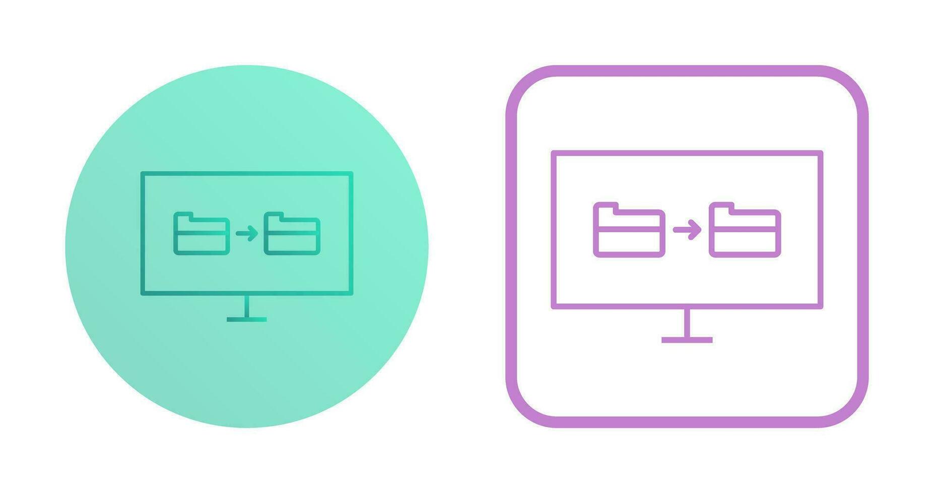 Unique File Sharing Vector Icon