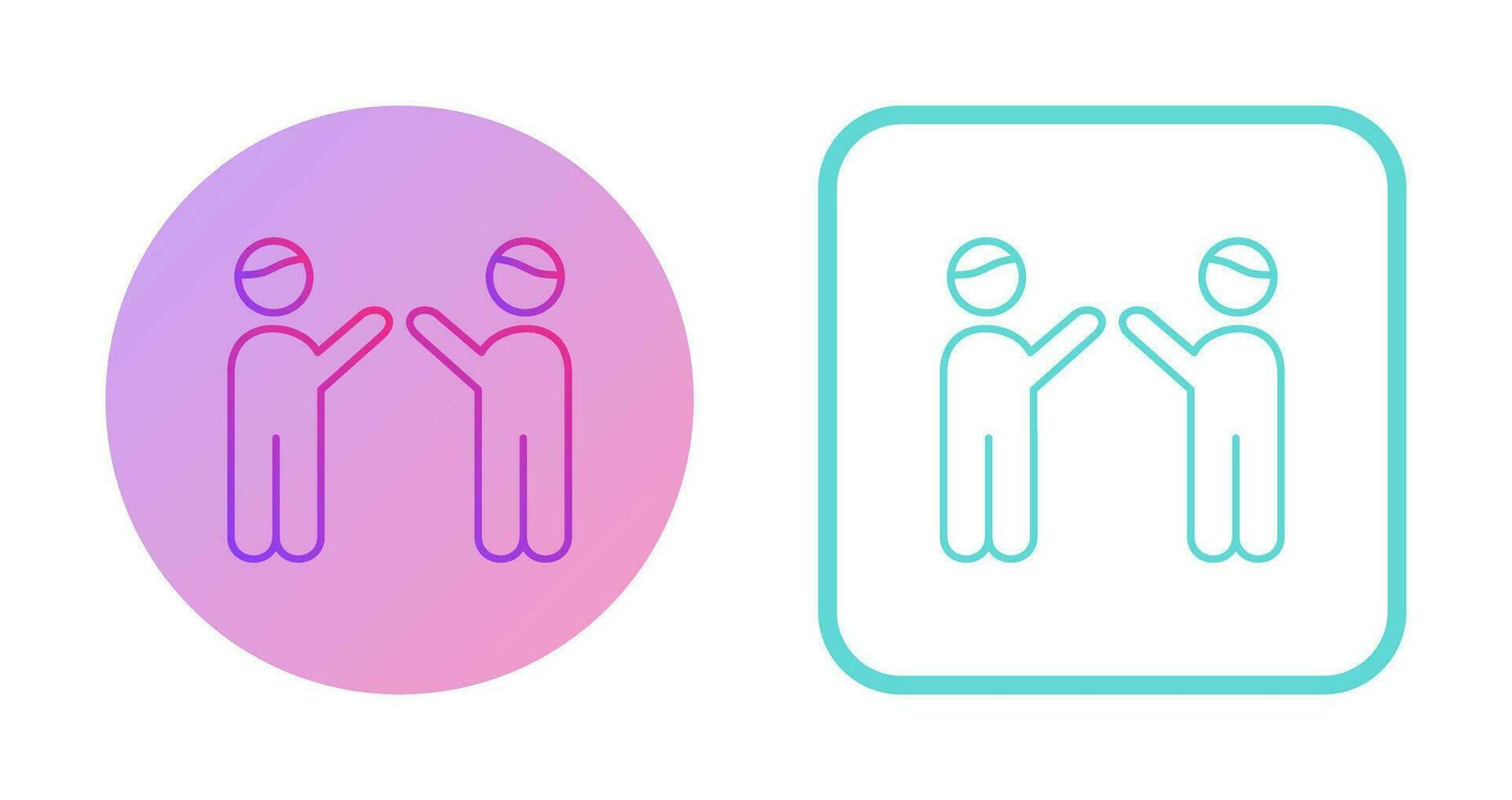 Waing to people Vector Icon
