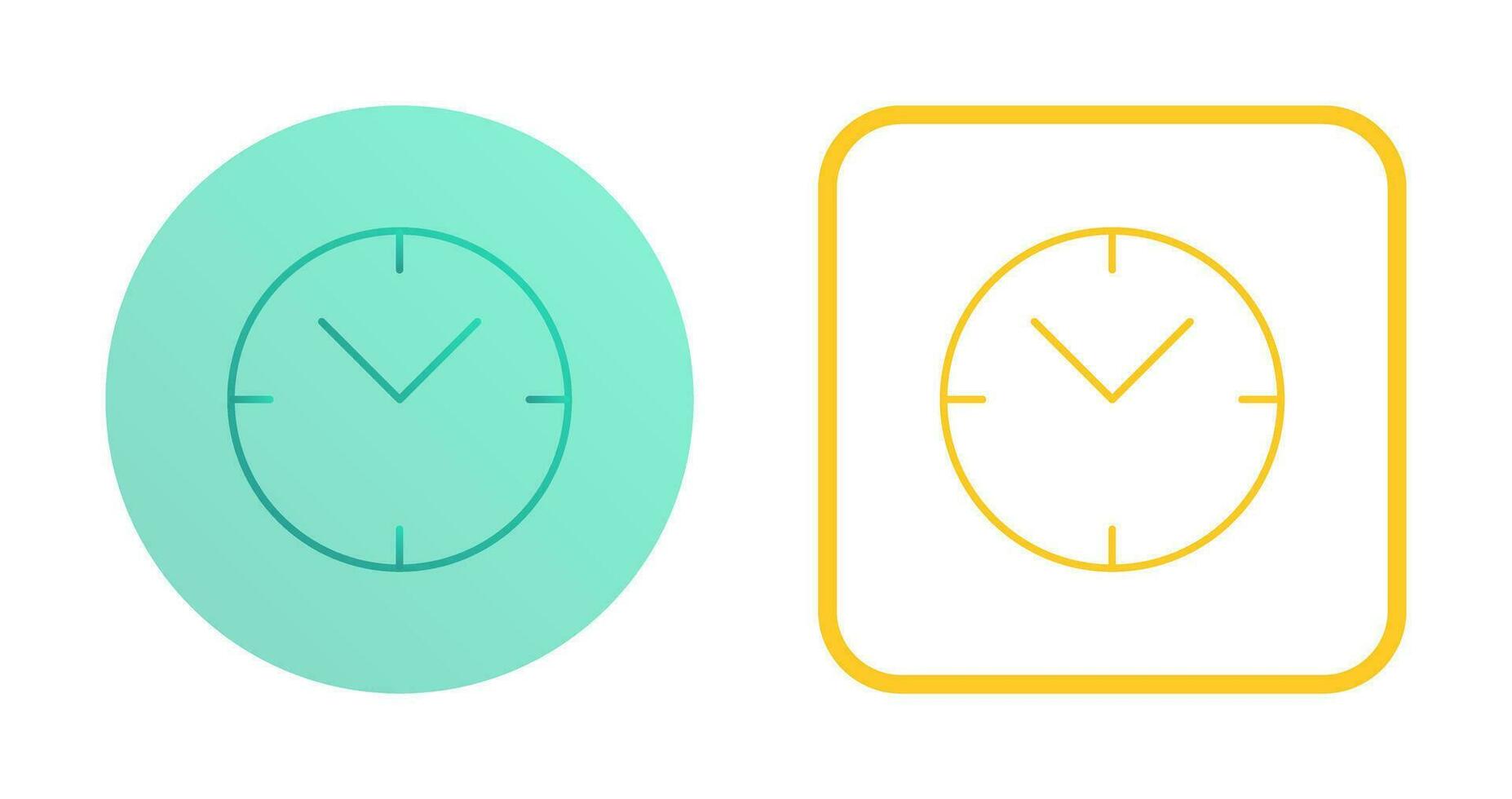 Unique Clock Vector Icon