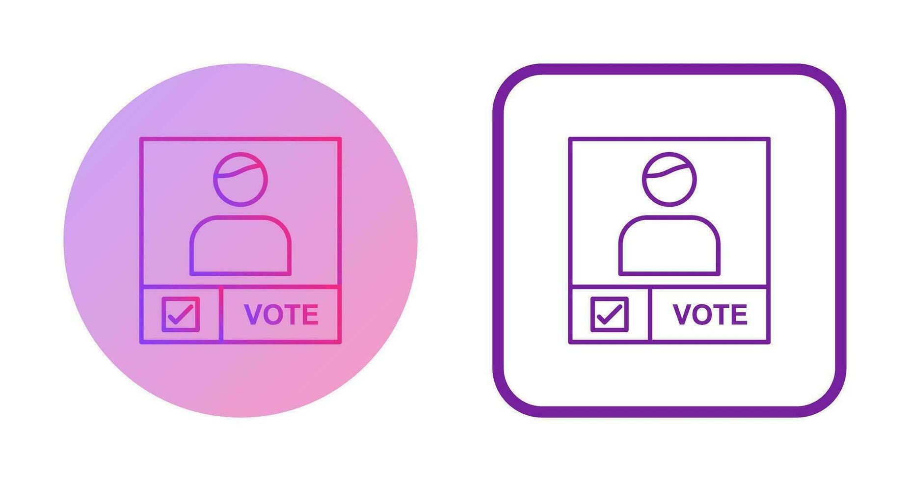 Candidate Banner Vector Icon