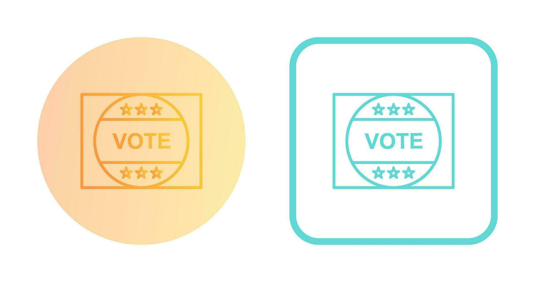 Vote Sticker Vector Icon