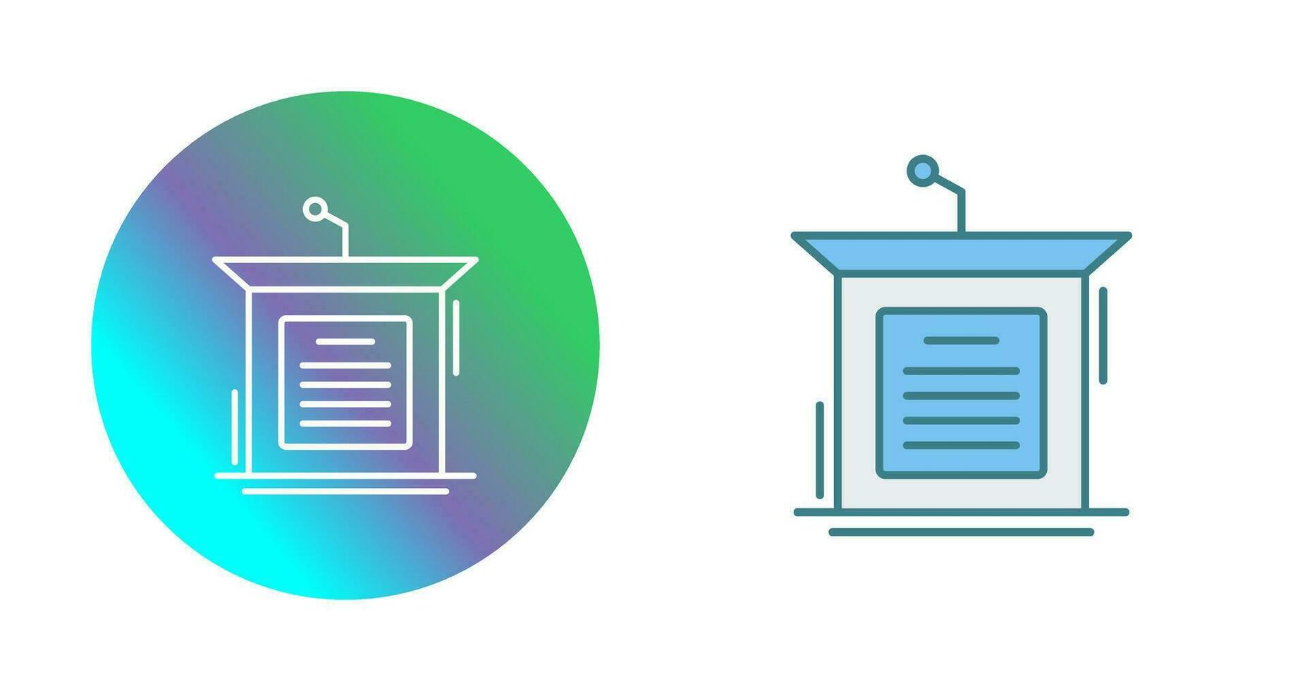 Podium Vector Icon