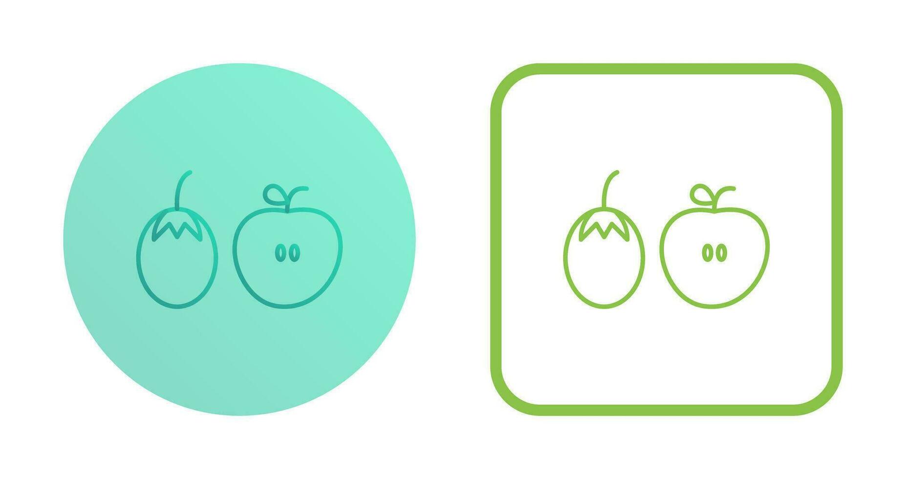 Fruits and VVegetables Vector Icon