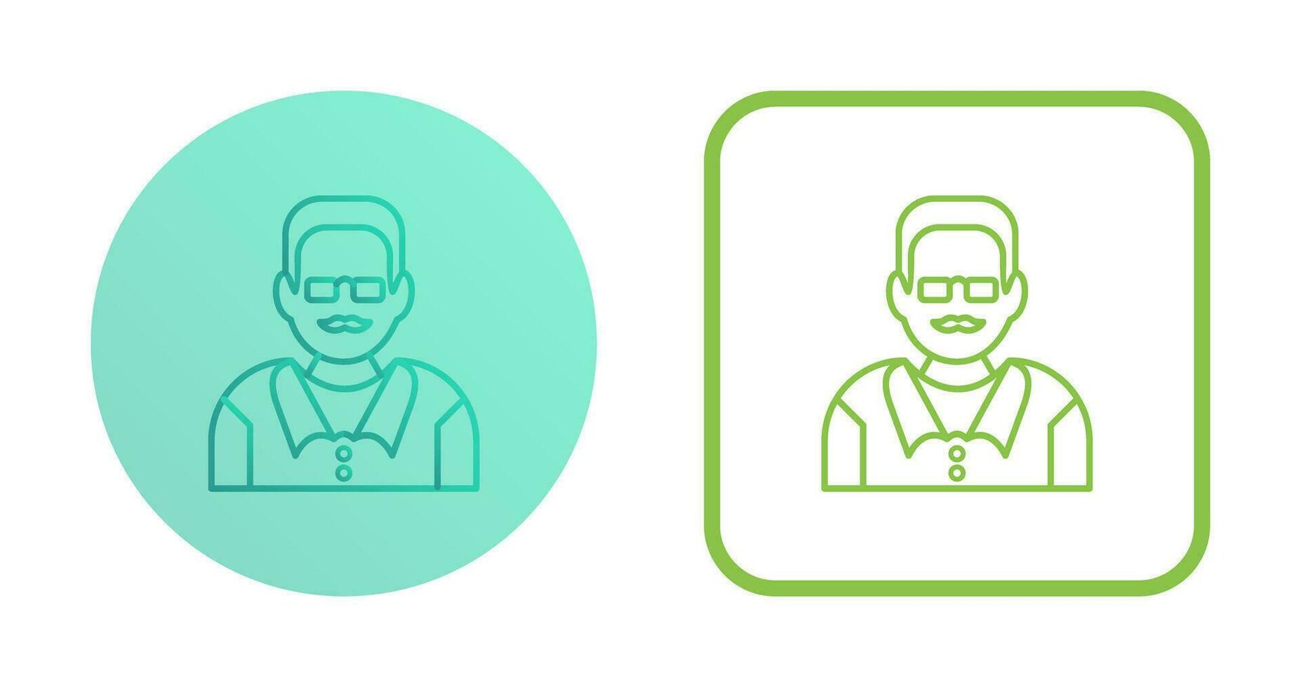 Unique Male Professor Vector Icon
