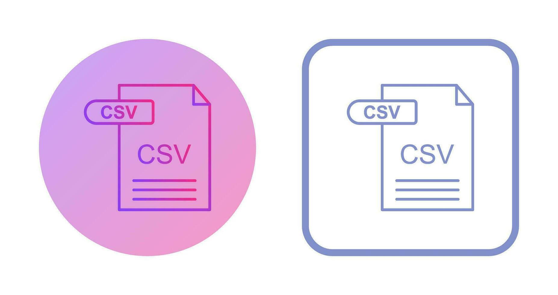 CSV Vector Icon